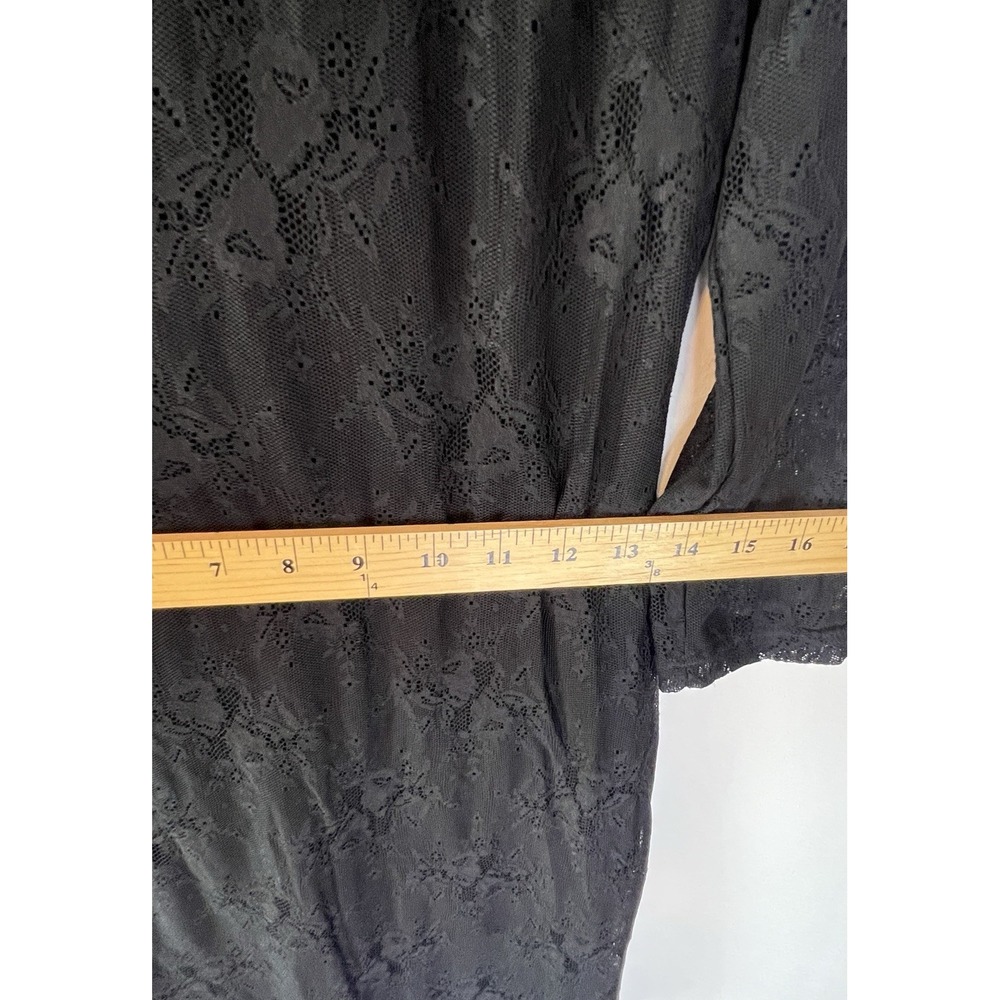 Black Lace Sheer Whimsigoth‎ Grunge Sexy Dress Women M Steampunk Vampire Party - Picture 13 of 13